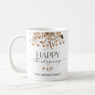 Fall Leaves Thanksgiving Dinner Mug