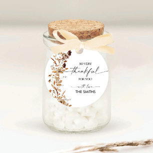 Fall Leaves Thanksgiving Dinner Sticker