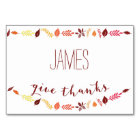 Fall Leaves Thanksgiving Place Cards