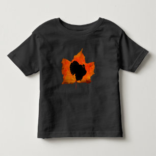 FALL LEAVES THANKSGIVING TURKEY TODDLER T-Shirt