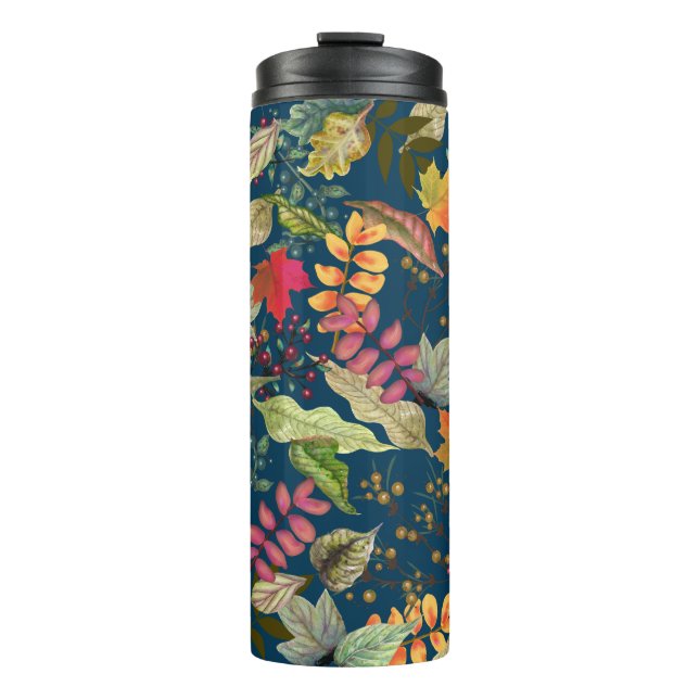 Fall Leaves Thermal Tumbler (Front)
