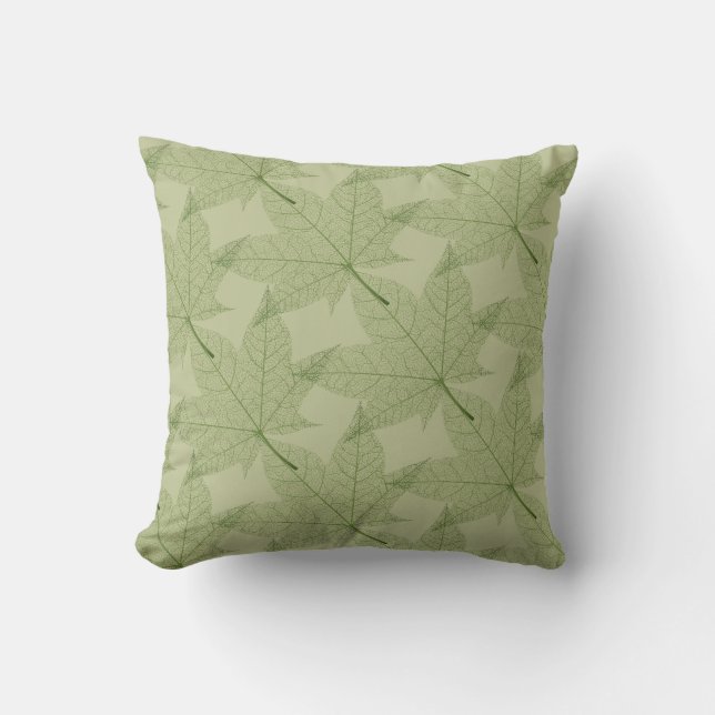 Fall Leaves Throw Pillow (Front)