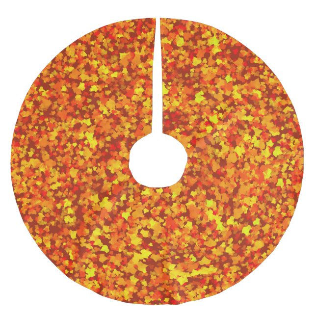 Fall Leaves Tree skirt (Front)
