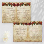 Fall Leaves Wedding Bi-Fold Program Template<br><div class="desc">The "Fall Leaves Wedding Bi- Fold Program Template" is part of the "Fall Leaves Wedding Collection", which is perfect for any couple planning a rustic autumn wedding celebration. This program template can easily be personalised by adding your custom wording to the "Edit this design template" section. You can also click...</div>