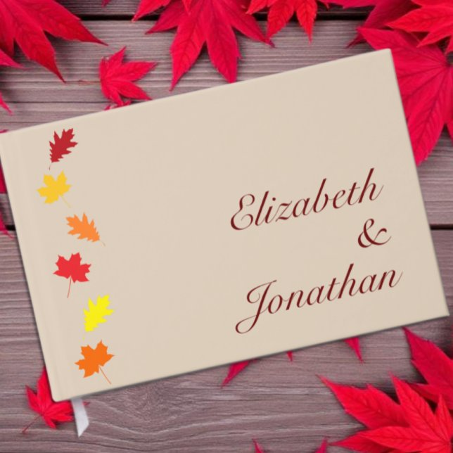 Fall Leaves Wedding Guest Book (Creator Uploaded)