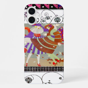 FALL LEAVES,WIND ,SWIRLS FASHION COSTUME DESIGNER iPhone CASE