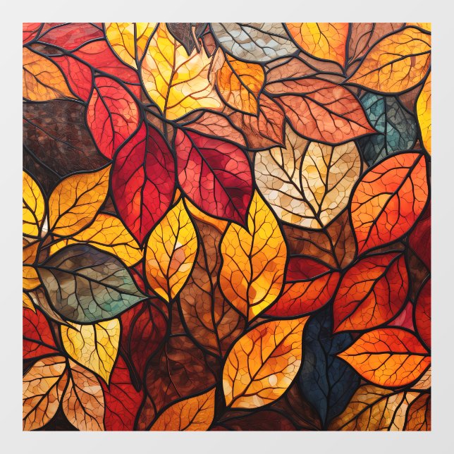 Fall Leaves Window Cling (Sheet)