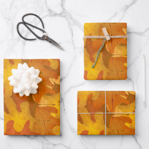 Fall Leaves Wrapping Paper Sheets