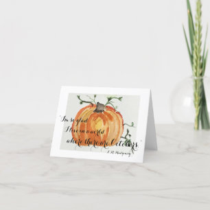 Fall Literature Greeting Card