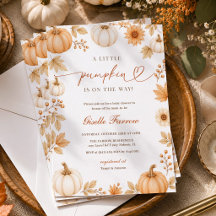 Fall Little Pumpkin Autumn Baby Shower