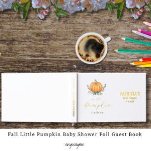 Fall Little Pumpkin Baby Shower Guest Book