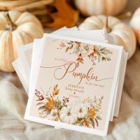 Fall little pumpkin rustic baby shower