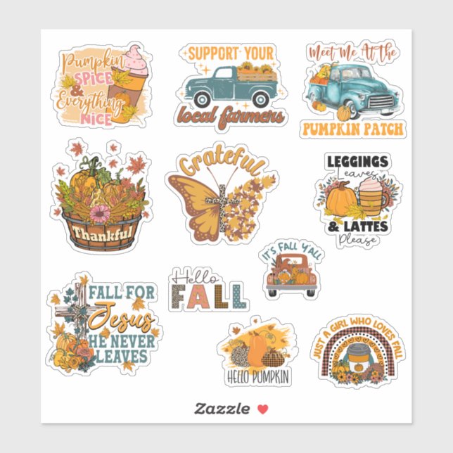Fall Lover Sticker Pack (Sheet)