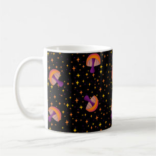 Fall magic mushrooms_black coffee mug