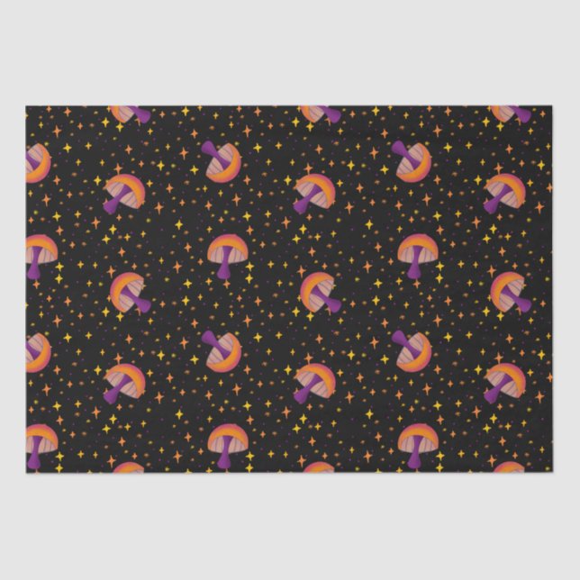 Fall magic mushrooms_black tissue paper (Front)