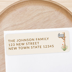 Fall Mailbox Return Address  Label