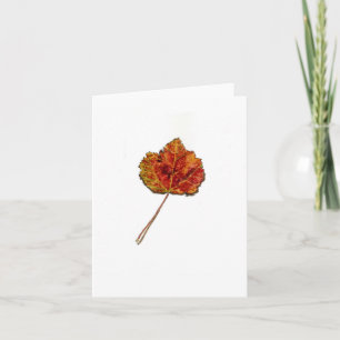 Fall Maple Leaf Card