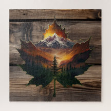 Fall Maple Leaf puzzle