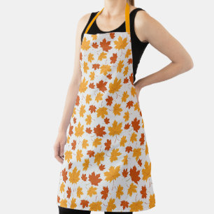 Fall maple leaves apron