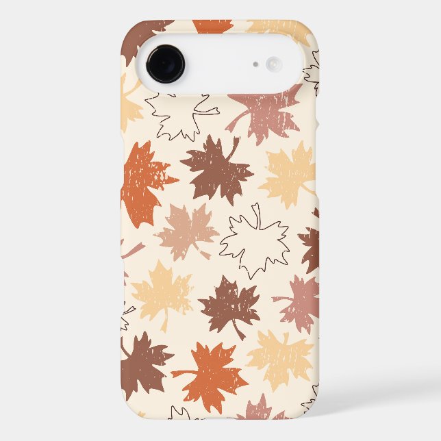 Fall maple leaves, autumn floral pattern Case-Mate iPhone case (Back)