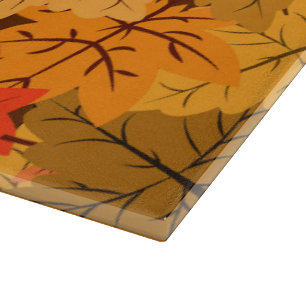 Fall Maple Leaves Cutting Board