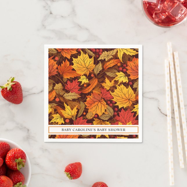 Fall Maple Leaves  Napkin (Insitu)