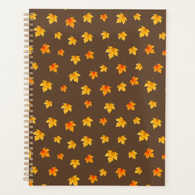 Fall Maple Leaves Planner (Front)
