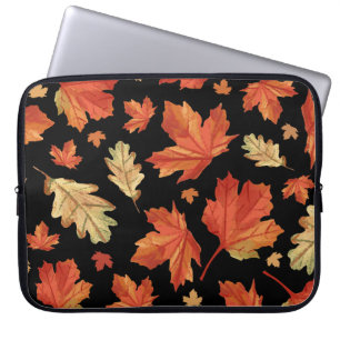Fall Maple Leaves Thanksgiving Pattern Laptop Sleeve