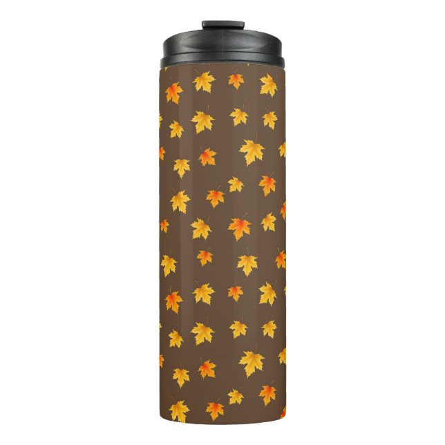 Fall Maple Leaves Thermal Tumbler (Front)