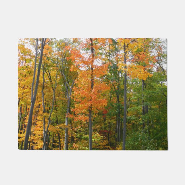 Fall Maple Trees Autumn Nature Photography Doormat (Front)