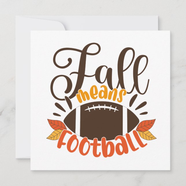 Fall Means Football Card (Front)