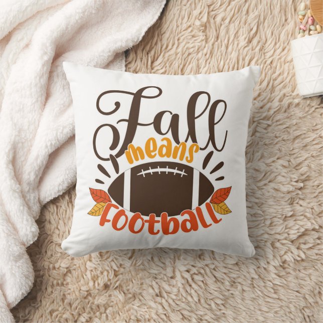 Fall Means Football Cushion (Blanket)