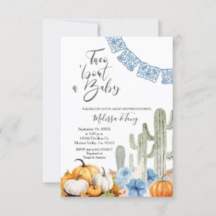 Fall Mexican Taco 'bout Love BABY Shower Invitation