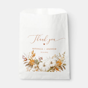 Fall Modern Terracotta Wedding Thank you Favour Bag
