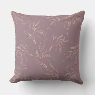Fall Mulberry Pink/Taupe Luxury Pillow