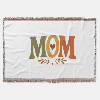 Fall Mum Autumn Leaves Cosy Blanket
