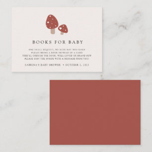 Fall Mushroom Books For Baby  Enclosure Card