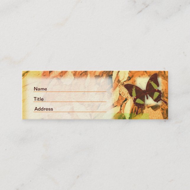 Fall Nature Mini Business Card (Front)