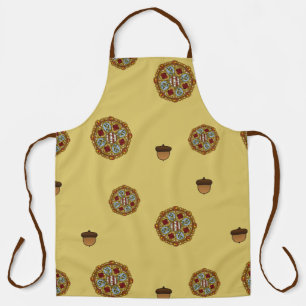 Fall Nouveau All-Over Print Apron