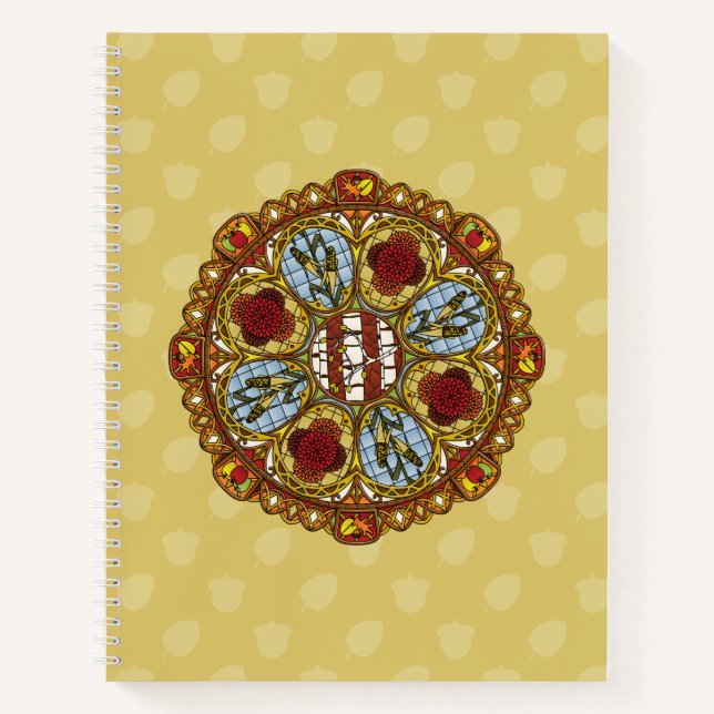 Fall Nouveau Spiral Notebook (Front)