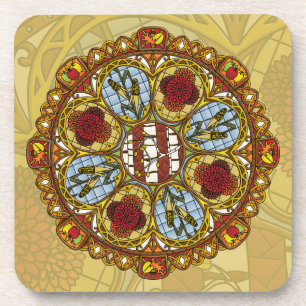 Fall Nouveau Square Coaster