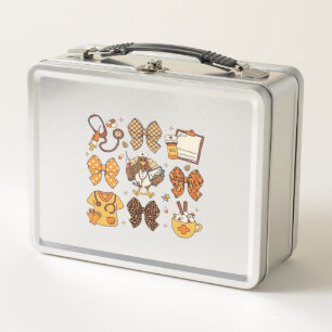 Fall Nurse Thanksgiving Classic T-Shirt.png Metal Lunch Box