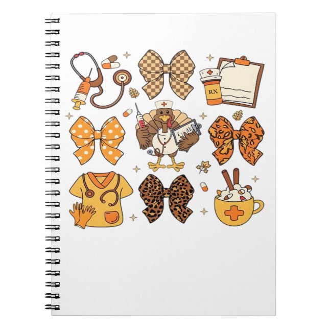 Fall Nurse Thanksgiving Classic T-Shirt.png Notebook (Front)