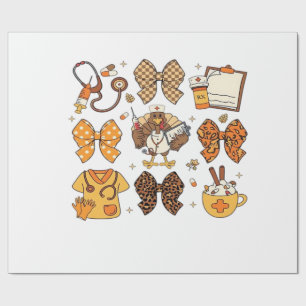 Fall Nurse Thanksgiving Classic T-Shirt.png Wrapping Paper