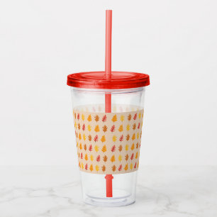 Fall Oak Leaves Acrylic Tumbler