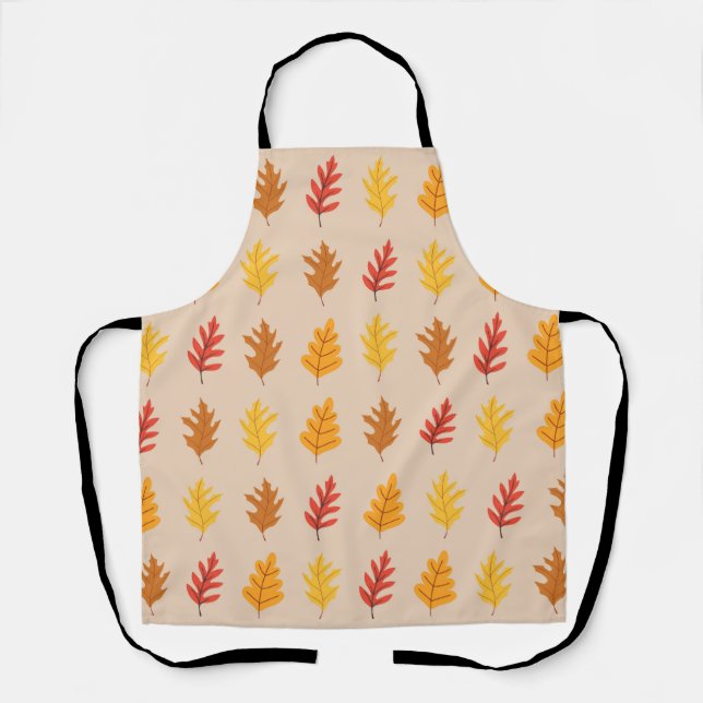  Fall Oak Leaves Apron (Front)