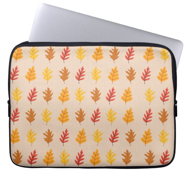 Fall Oak Leaves  Laptop Sleeve (Front)
