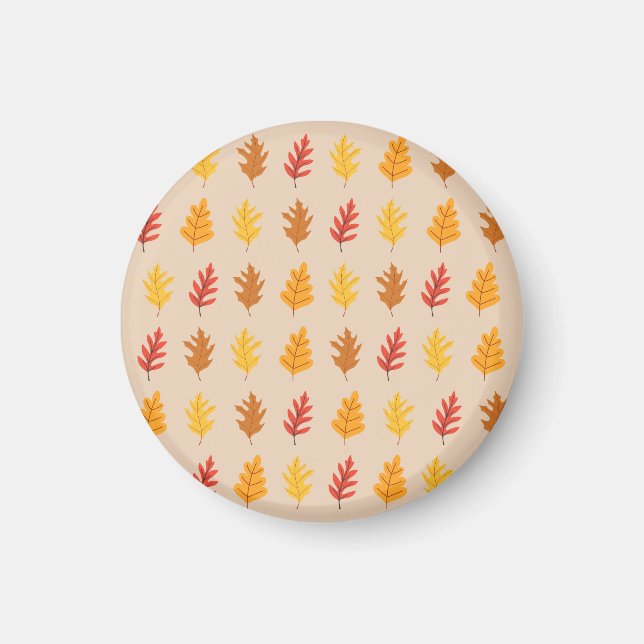  Fall Oak Leaves Magnet (Front)