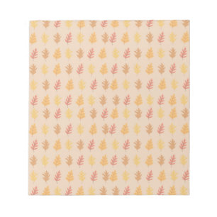 Fall Oak Leaves Notepad