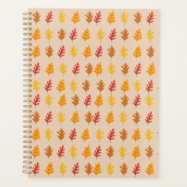  Fall Oak Leaves Planner (Front)